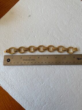 Joan Rivers Gold Braided Link Bracelet for Women - Designer Style